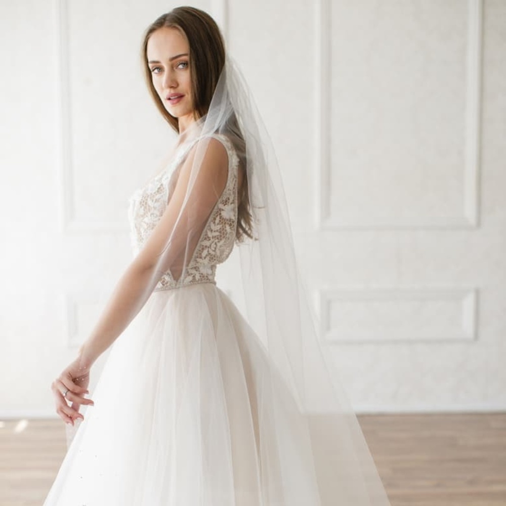 'Christina' Tulle Veil BRIDES & HAIRPINS